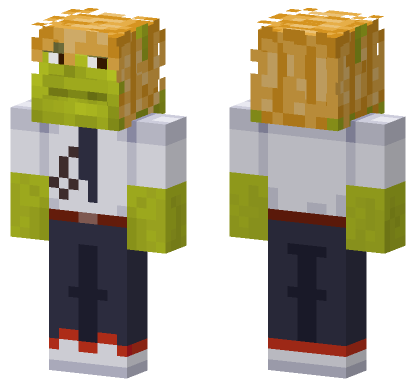 Denji Shrek Minecraft Bedrock skin