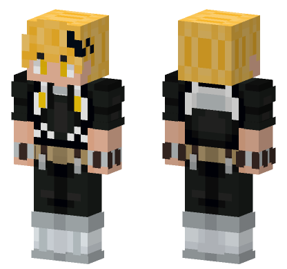 Denki Kaminari Minecraft Bedrock skin