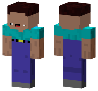 Derp Steve Funny Minecraft Bedrock skin