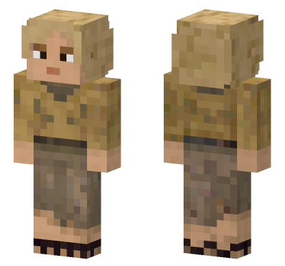 Desert Camo Girl Minecraft Bedrock skin