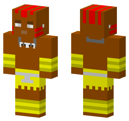 Dhalsim Street Fighter II Minecraft Bedrock skin