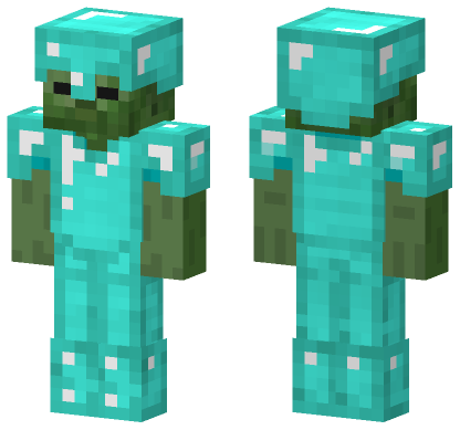 Diamond Zombie Skin Minecraft Bedrock skin