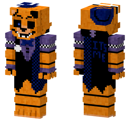 Diner Band Mate Golden Freddy Minecraft Bedrock skin