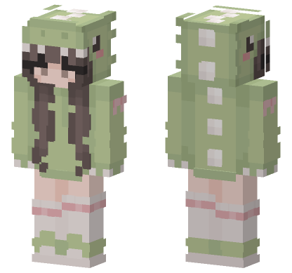 Dino Girl Minecraft Bedrock skin