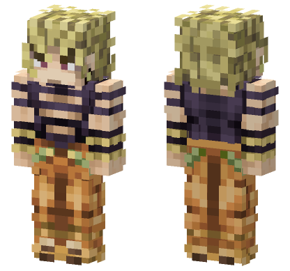 Dio Brando Part 6 Minecraft Bedrock skin