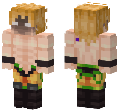 Dio Brando Shadow Minecraft Bedrock skin