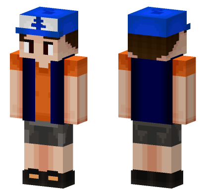 Dipper HD Minecraft Bedrock skin