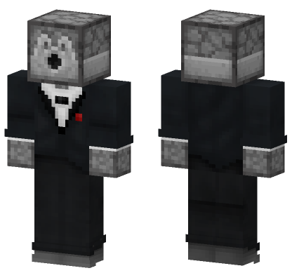 Dispenser Tuxedo Man Minecraft Bedrock skin