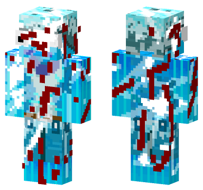Distorted Frozen Fishstick Minecraft Bedrock skin