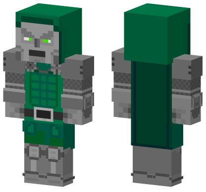 Doctor Doom Minecraft Bedrock skin