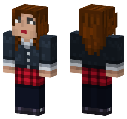 Doctor Who Clara Oswald Minecraft Bedrock skin