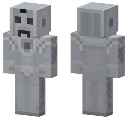 Doctor Who Cyberman 1980s Minecraft Bedrock skin