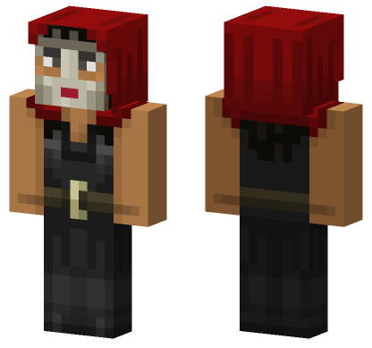 Doctor Who Liz 10 Minecraft Bedrock skin