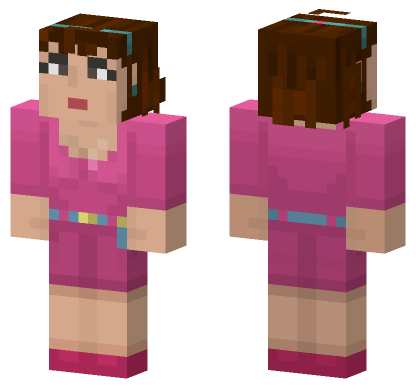 Doctor Who Peri Brown Minecraft Bedrock skin