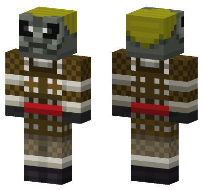 Doctor Who Silurian Minecraft Bedrock skin