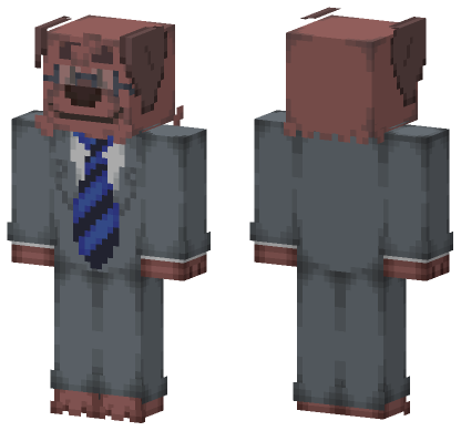 Dog Person Suit Minecraft Bedrock skin