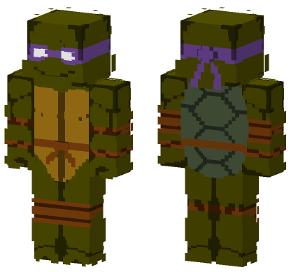 Donatello TMNT 2003 Minecraft Bedrock skin