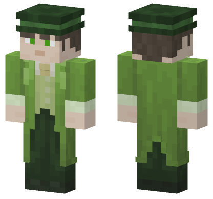 Dr Jekyll Green Outfit Minecraft Bedrock skin