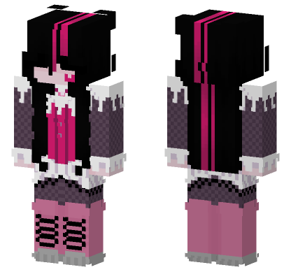 Draculura Pink Dress Minecraft Bedrock skin