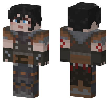 Dragon Age Hawke Female Minecraft Bedrock skin