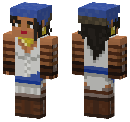 Dragon Age Isabela Minecraft Bedrock skin