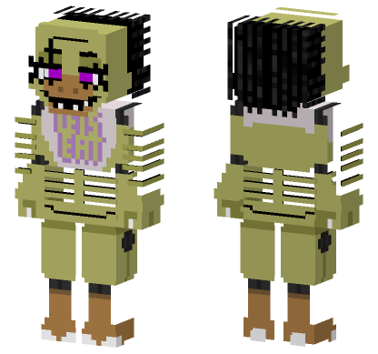 Drawkill Chica Bot Minecraft Bedrock skin