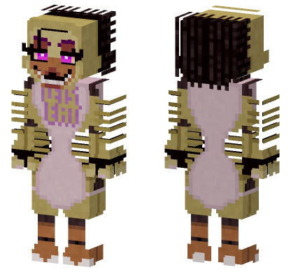 Drawkill Chica Showbiz Pizza Minecraft Bedrock skin