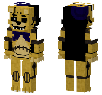 Drawkill Golden Freddy Fredbear Bot Minecraft Bedrock skin
