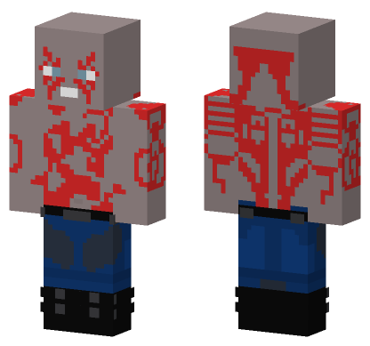 Drax The Destroyer Guardians Galaxy Minecraft Bedrock skin