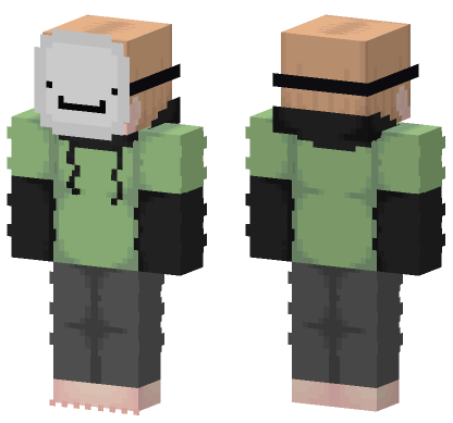 Dream Barefoot Skin Minecraft Bedrock skin