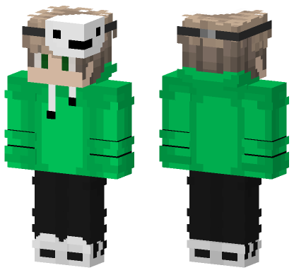 Dream Mask On Head Minecraft Bedrock skin