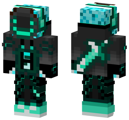 Dream Neon Creeper Minecraft Bedrock skin