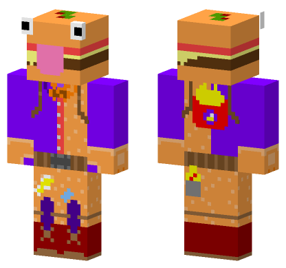 Durrr Burger Guy Minecraft Bedrock skin