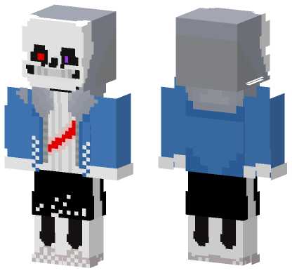 Dust Sans Skin Minecraft Bedrock skin