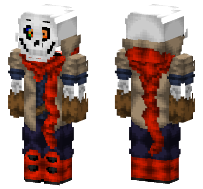Dustbelief Papyrus Undertale Minecraft Bedrock skin