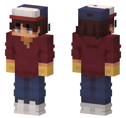 Dustin Season 2 Minecraft Bedrock skin
