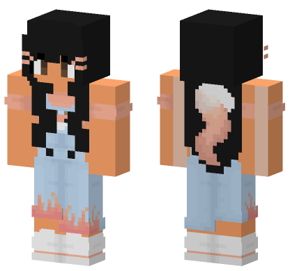 Eev In Fox Overalls Minecraft Bedrock skin