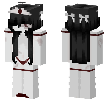 Egirl Nurse Skin Minecraft Bedrock skin