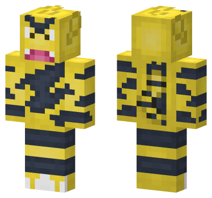 Electabuzz Pokemon Skin Minecraft Bedrock skin