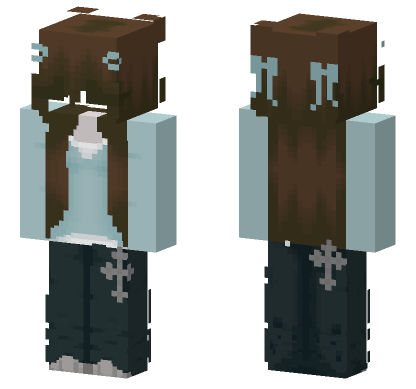 Elegant Ice Sorceress Minecraft Bedrock skin