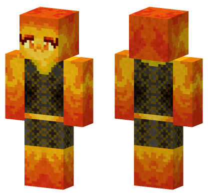 Elemental Ember Skin Minecraft Bedrock skin