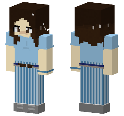 Eleven Stranger Things Minecraft Bedrock skin