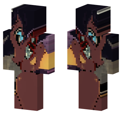 Eliza Pixel Art Skullgirls Minecraft Bedrock skin