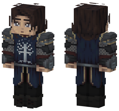 Elven Jedi Knight Minecraft Bedrock skin