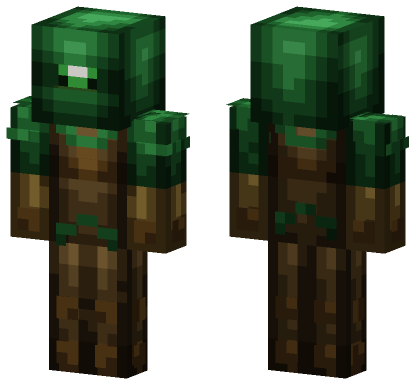 Emerald Forest Archer Minecraft Bedrock skin