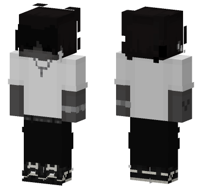 Emo Kid Skin Minecraft Bedrock skin