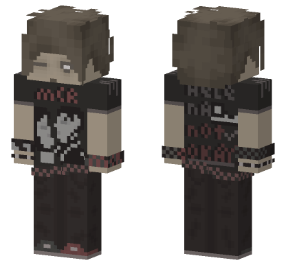 Emo Scene Boy My Chemical Romance Outfit Minecraft Bedrock skin