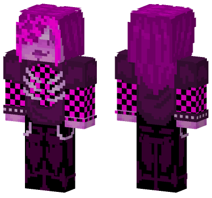 Emo Scene Girl Missing Textures Minecraft Bedrock skin