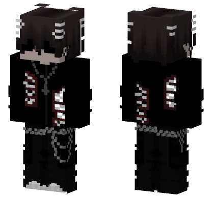 Emo Skeleton 6881979 Minecraft Bedrock skin