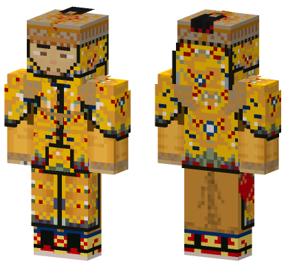 Emperor Qianlong Minecraft Bedrock skin